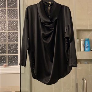 Vintage black drape top